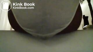 Girl poops and pees her white panties - video 2