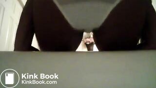 Girl poops and pees her white panties - video 2