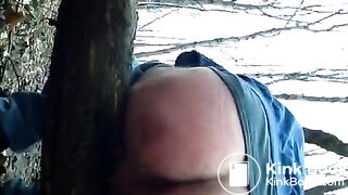 Pooping in the woods