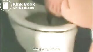 Diarrhea girl on floor toilet