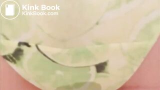 Teen girl Green panty poop