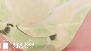 Teen girl Green panty poop