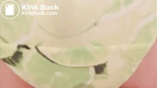 Teen girl Green panty poop