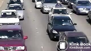 shitting while waiting in traffic ad for washing powder