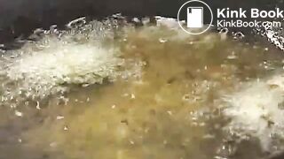 Jap girl cooks and eats poop