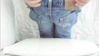 Panty poop in Jeans
