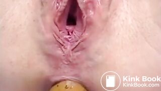 Nice and close up pooping