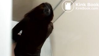 Latina voyeured while she poops (4 clips edited into 1)