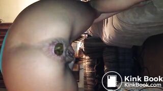 teen pee and poop coseup