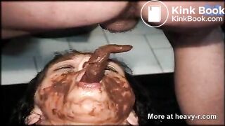 Shit cover in nylons