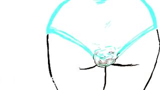 Huge Animated Panty Poop