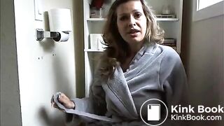 Sexy chick toilet poop and fart