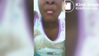 Young African Eats Her Own Poop