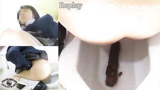 Compilation of Japanese girls pooping in toilet