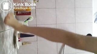 korean girl shows how miserable she is in korea while she smokes and shits