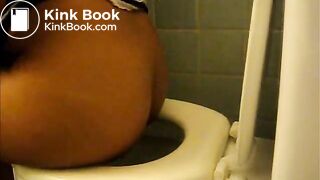 black girl pooping