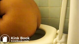 black girl pooping