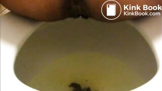 black girl pooping