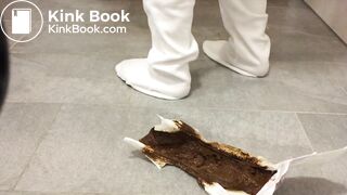 Girl pooping in baby diaper for 2 days