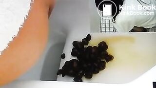 Japanese Girls Hard Rock Poop