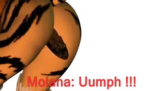 Giantess Cat anal vore and Poop