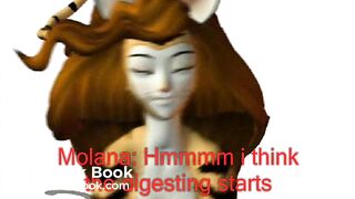 Giantess Cat anal vore and Poop