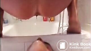 Shit and enema slave