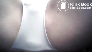 Girl poops and pees her white panties