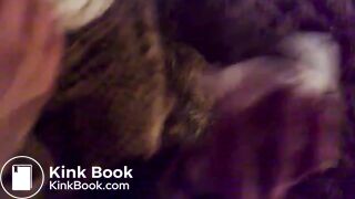 Girl likes to lick dog shit