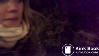 Girl likes to lick dog shit