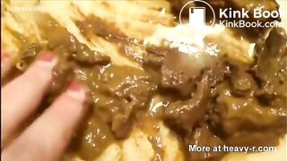 bbw fuck herself with dirty dildo