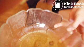 Pee and poop in a bowl