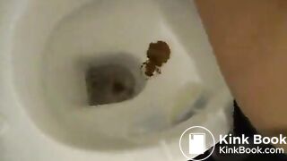 girl shit on toilet