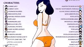 Animation of girls pooping diaper and panties