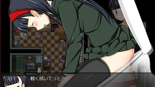 game girl fart poop piss home