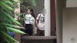 Exhibitionist pooping for cash