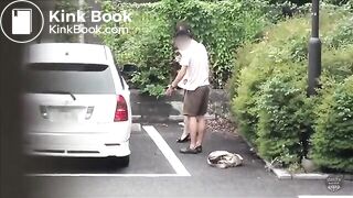 Exhibitionist pooping for cash