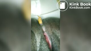 Chubby ebony girl shits