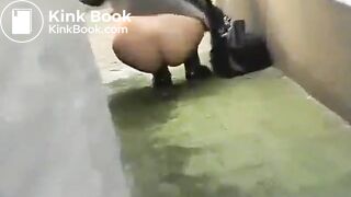 Asian Lady Massive Street Shit