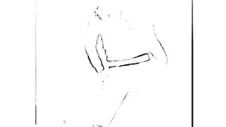 Girl dancing and pooping