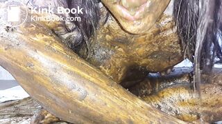 The best scat covered dildo deep throat