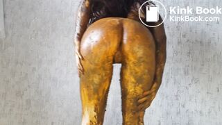 The best scat covered dildo deep throat