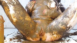 The best scat covered dildo deep throat