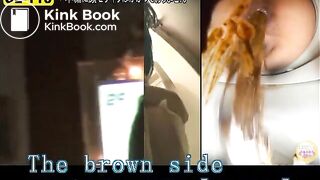 Short compilation of women dropping hard logs in toilets