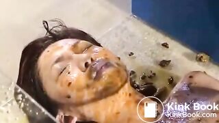 Japanese girls shit on a girl