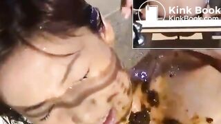 Japanese girls shit on a girl
