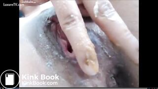 beautiful woman does it all; vomit, lactate, scat