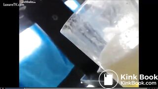 beautiful woman does it all; vomit, lactate, scat