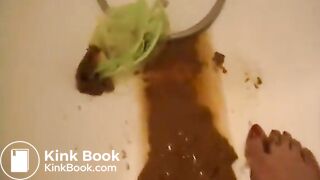 Transperant panty poop