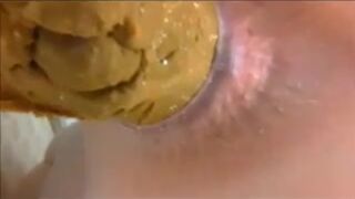 A girls poops underwater